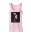 Tyrannosaurus Rex Design - Grayscale Womens Tank Top by TooLoud-Womens Tank Tops-TooLoud-SoftPink-X-Small-Davson Sales