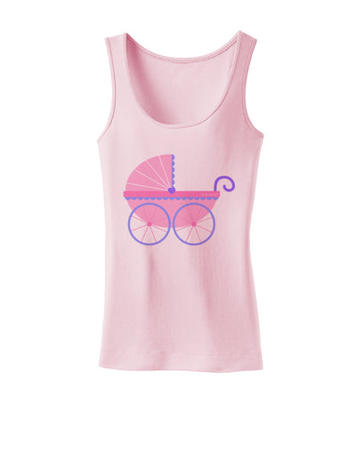 Baby Girl Carriage Womens Tank Top-Womens Tank Tops-TooLoud-SoftPink-X-Small-Davson Sales