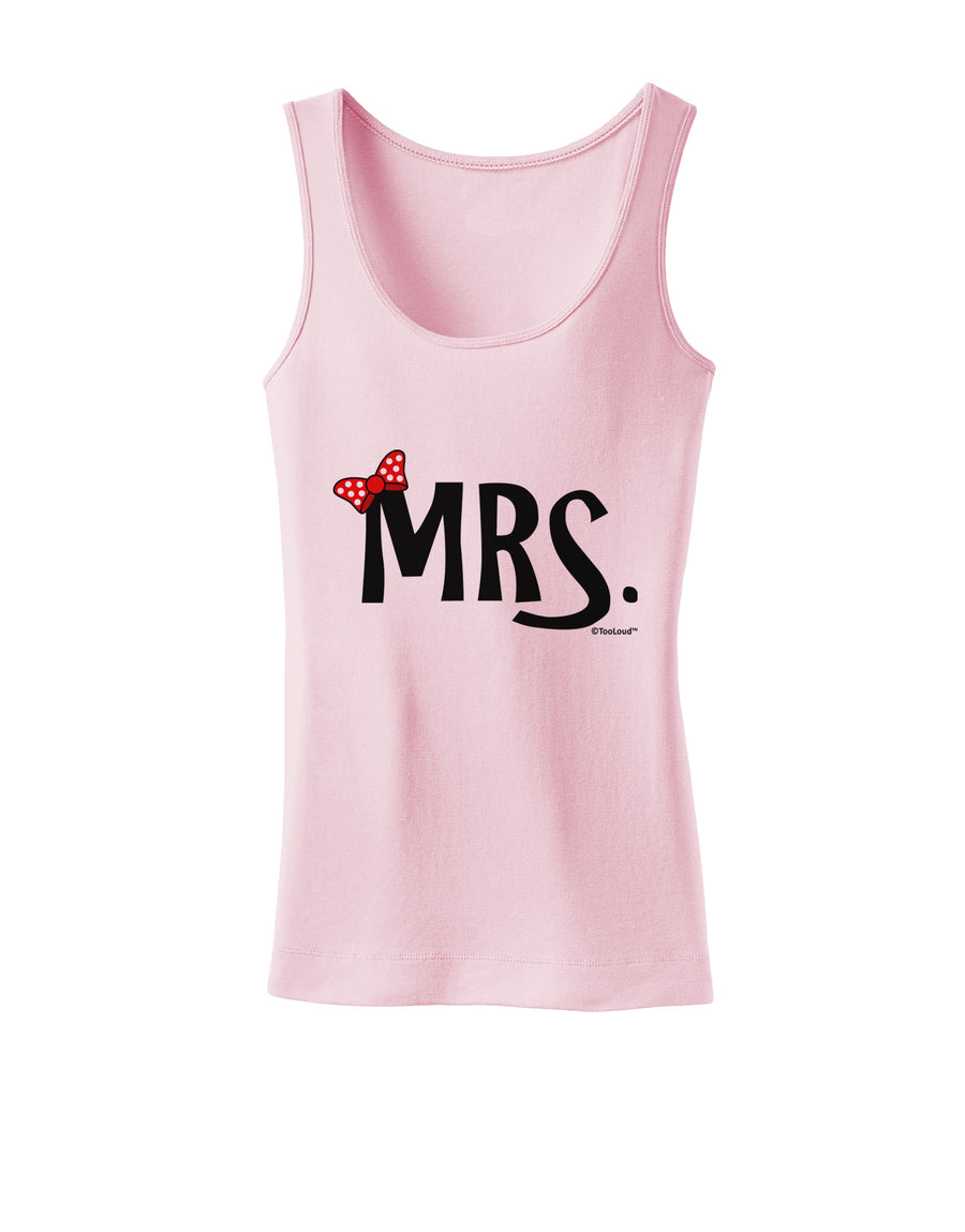 Matching Mr and Mrs Design - Mrs Bow Womens Tank Top by TooLoud-Womens Tank Tops-TooLoud-White-X-Small-Davson Sales