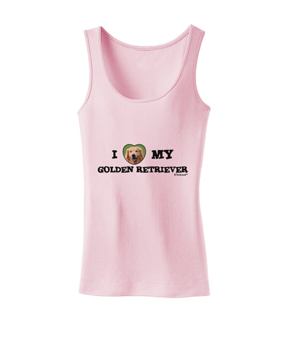 I Heart My Golden Retriever Womens Tank Top-Womens Tank Tops-TooLoud-SoftPink-X-Small-Davson Sales