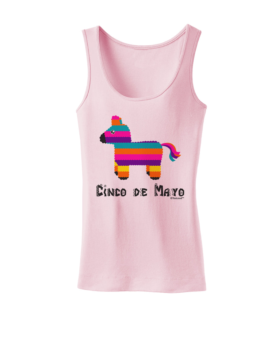 Colorful Pinata Design - Cinco de Mayo Womens Tank Top by TooLoud-Womens Tank Tops-TooLoud-White-X-Small-Davson Sales