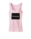 TooLoud Wyoming - United States Shape Womens Tank Top-Womens Tank Tops-TooLoud-SoftPink-X-Small-Davson Sales