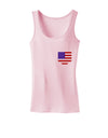 American Flag Faux Pocket Design Womens Tank Top by TooLoud-Womens Tank Tops-TooLoud-SoftPink-X-Small-Davson Sales