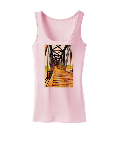 Colorado Bridge Watercolor Womens Tank Top-Womens Tank Tops-TooLoud-SoftPink-X-Small-Davson Sales