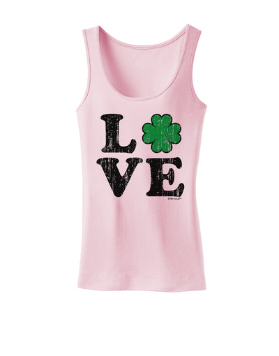 Irish Love - Distressed Womens Tank Top by TooLoud-Womens Tank Tops-TooLoud-SoftPink-X-Small-Davson Sales