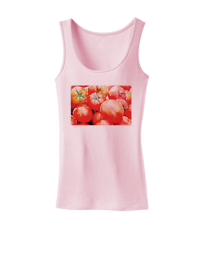 Watercolor Tomatoes Womens Tank Top-Womens Tank Tops-TooLoud-SoftPink-X-Small-Davson Sales