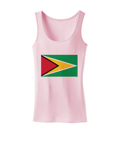 TooLoud Guyana Flag Womens Petite Tank Top-Womens Tank Tops-TooLoud-SoftPink-X-Small-Davson Sales