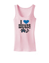 I Love House Blue Womens Tank Top-Womens Tank Tops-TooLoud-SoftPink-X-Small-Davson Sales