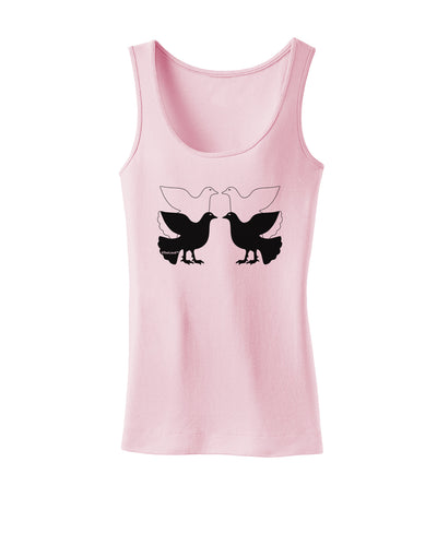 Four Calling Birds Womens Tank Top-Womens Tank Tops-TooLoud-SoftPink-X-Small-Davson Sales