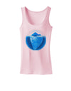 Iceberg Watercolor Womens Petite Tank Top-TooLoud-SoftPink-X-Small-Davson Sales