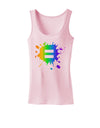 Equal Rainbow Paint Splatter Womens Tank Top by TooLoud-Womens Tank Tops-TooLoud-SoftPink-X-Small-Davson Sales