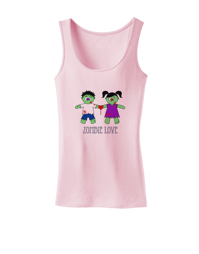 Zombie Love Couple Halloween Womens Tank Top-Womens Tank Tops-TooLoud-SoftPink-X-Small-Davson Sales