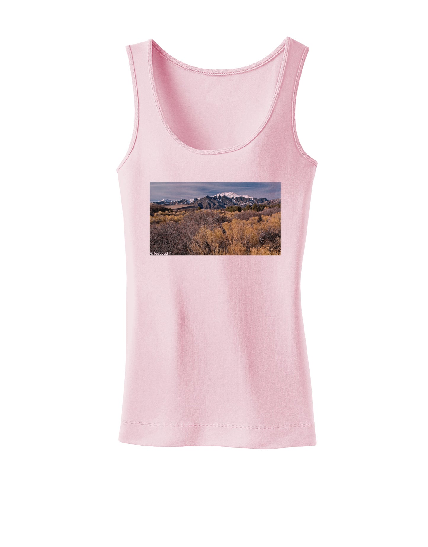 Mountain Forest Park Womens Petite Tank Top-TooLoud-SoftPink-X-Small-Davson Sales
