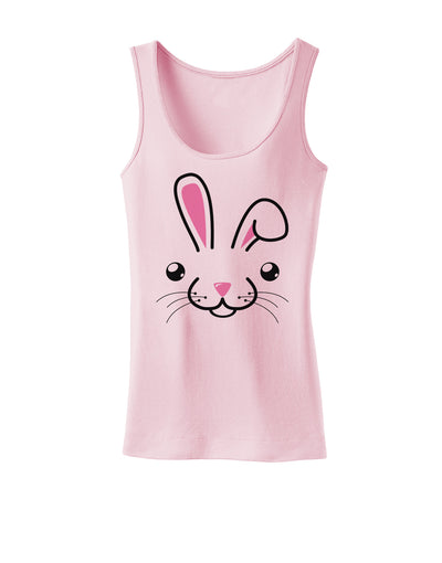 Cute Bunny Face Womens Tank Top-Womens Tank Tops-TooLoud-SoftPink-X-Small-Davson Sales