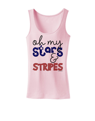 Oh My Stars and Stripes - Patriotic Design Womens Tank Top-Womens Tank Tops-TooLoud-SoftPink-X-Small-Davson Sales