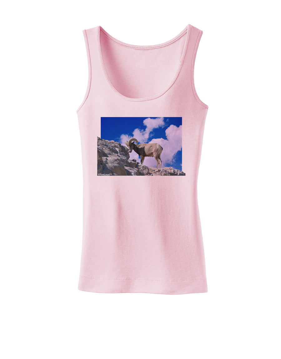 Bighorn Ram Womens Tank Top-Womens Tank Tops-TooLoud-White-X-Small-Davson Sales