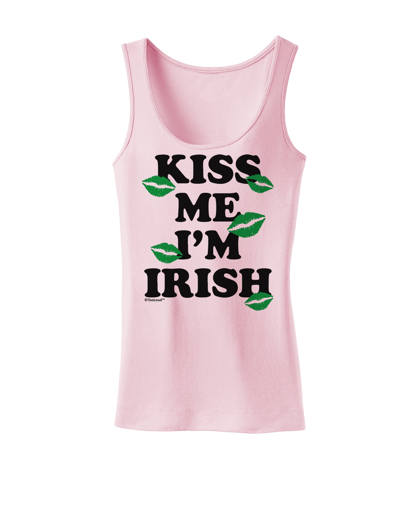Kiss Me I'm Irish - Green Kisses Womens Tank Top by TooLoud-Womens Tank Tops-TooLoud-SoftPink-X-Small-Davson Sales