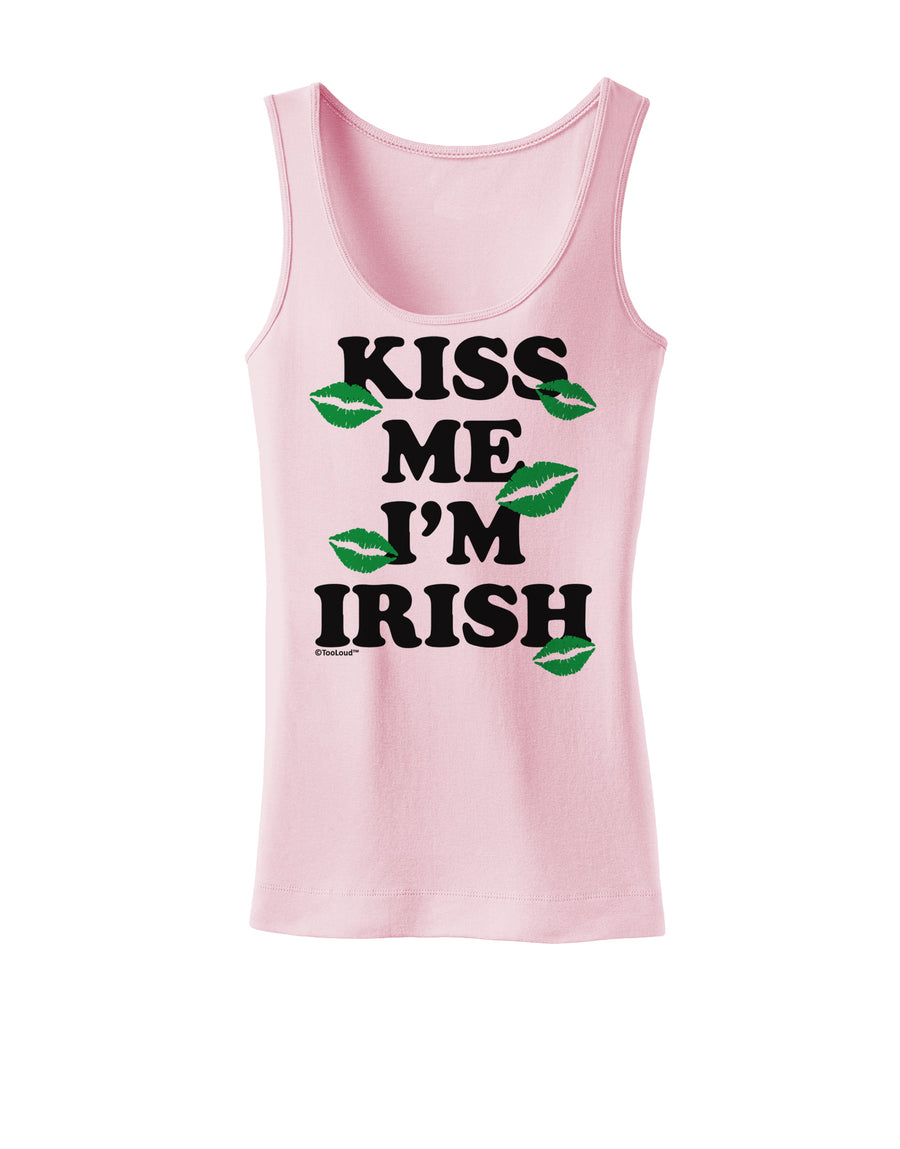 Kiss Me I'm Irish - Green Kisses Womens Tank Top by TooLoud-Womens Tank Tops-TooLoud-White-X-Small-Davson Sales