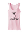 I Said Yes - Diamond Ring Womens Tank Top-Womens Tank Tops-TooLoud-SoftPink-X-Small-Davson Sales