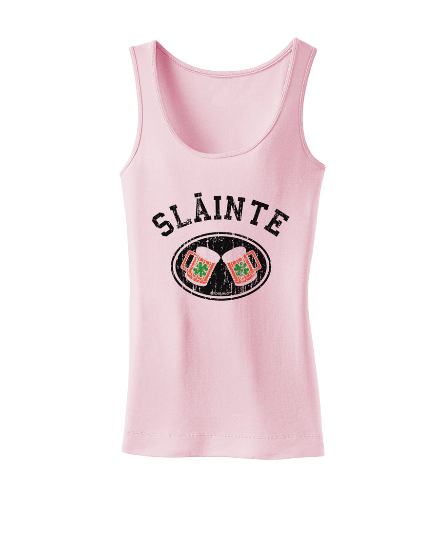 Slainte - St. Patrick's Day Irish Cheers Womens Tank Top by TooLoud-Womens Tank Tops-TooLoud-White-X-Small-Davson Sales
