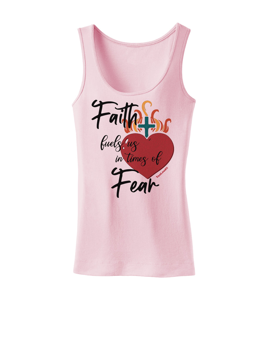 Faith Fuels us in Times of Fear  Womens Petite Tank Top White 4XL Tool