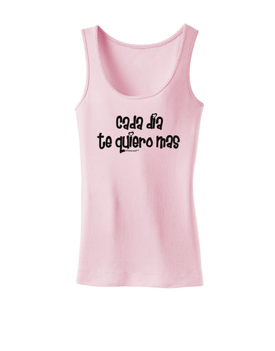 Cada Dia Te Quiero Mas Design Womens Tank Top by TooLoud-Womens Tank Tops-TooLoud-SoftPink-X-Small-Davson Sales