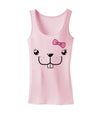 Kyu-T Face - Bucklette Cute Girl Beaver Womens Tank Top-Womens Tank Tops-TooLoud-SoftPink-X-Small-Davson Sales