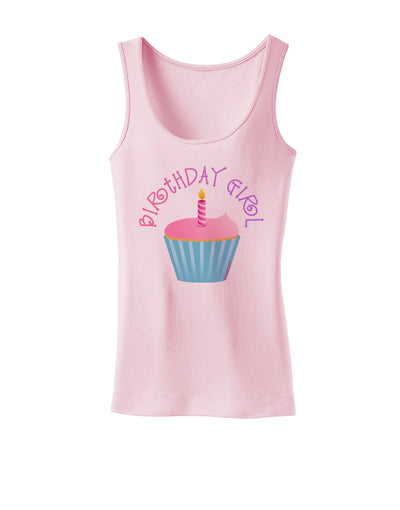 Birthday Girl - Candle Cupcake Womens Tank Top by TooLoud-Womens Tank Tops-TooLoud-SoftPink-X-Small-Davson Sales