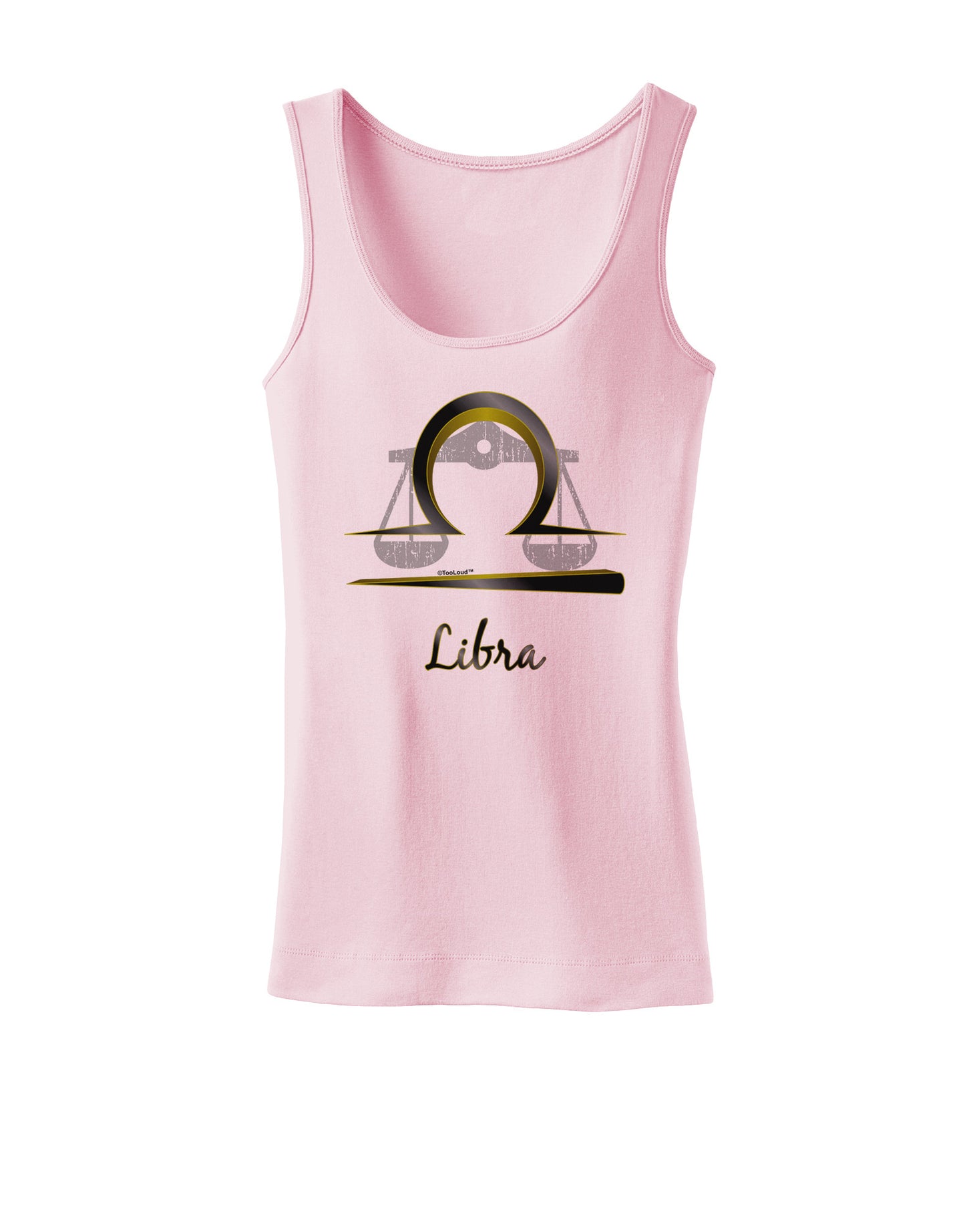 Libra Symbol Womens Petite Tank Top-TooLoud-SoftPink-X-Small-Davson Sales