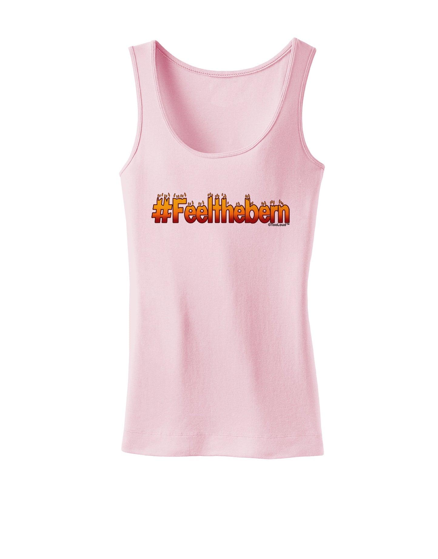 Hashtag Feelthebern Womens Petite Tank Top-TooLoud-SoftPink-X-Small-Davson Sales