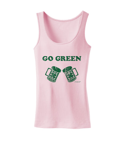 Go Green - St. Patrick's Day Green Beer Womens Tank Top by TooLoud-Womens Tank Tops-TooLoud-SoftPink-X-Small-Davson Sales