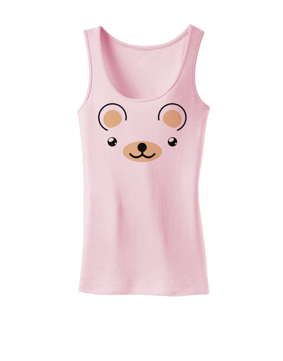 Kyu-T Ears - Beartholomew Teddy Bear Womens Tank Top-Womens Tank Tops-TooLoud-SoftPink-X-Small-Davson Sales