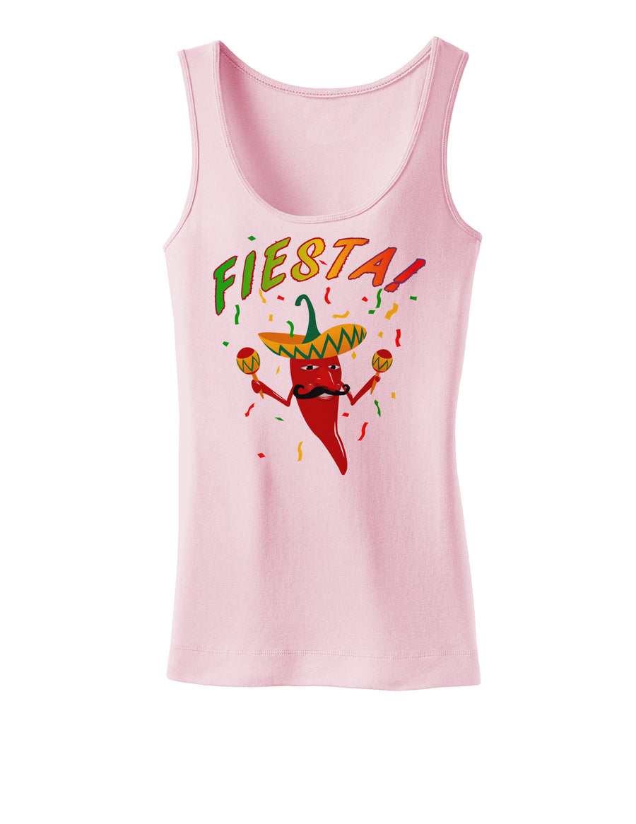 Chili Pepper de Fiesta Womens Tank Top-Womens Tank Tops-TooLoud-White-X-Small-Davson Sales