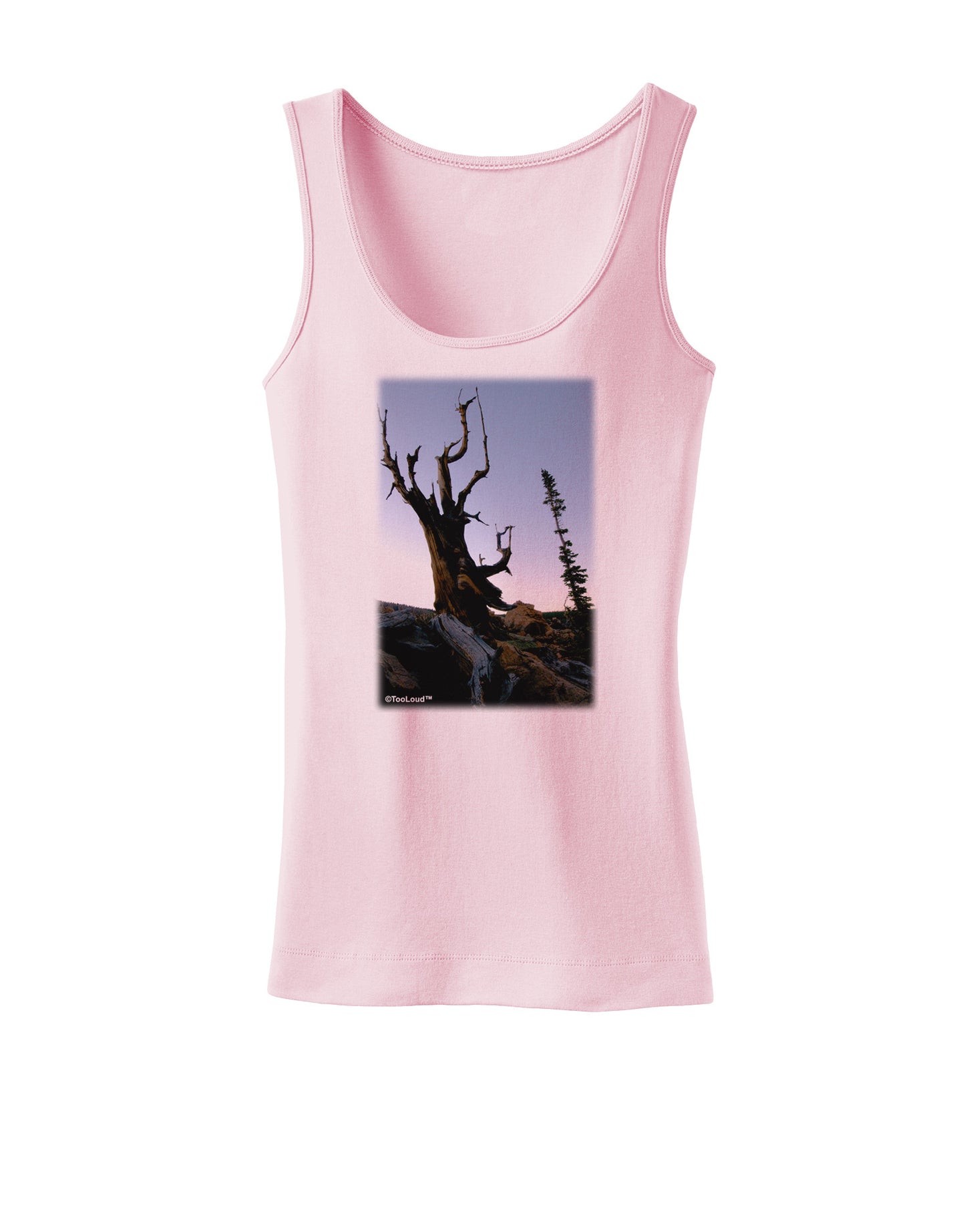 Colorado Mountain Scenery Womens Petite Tank Top-TooLoud-SoftPink-X-Small-Davson Sales