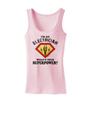 Electrician - Superpower Womens Petite Tank Top-TooLoud-SoftPink-X-Small-Davson Sales