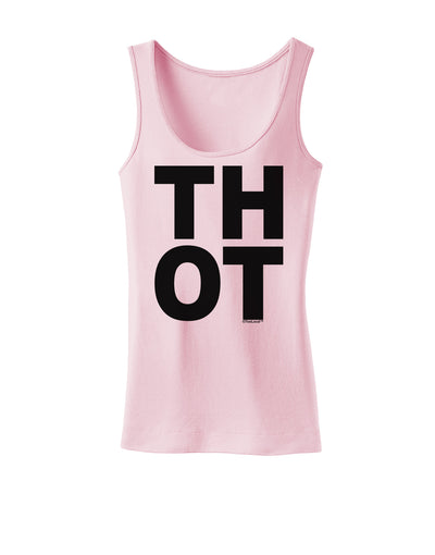 THOT Bold Text Womens Tank Top-Womens Tank Tops-TooLoud-SoftPink-X-Small-Davson Sales