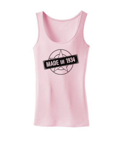 Made In Birth Year 1934 Womens Tank Top-Womens Tank Tops-TooLoud-SoftPink-X-Small-Davson Sales