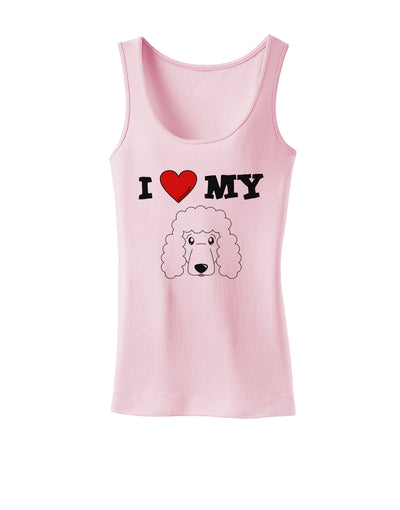 I Heart My - Cute Poodle Dog - White Womens Tank Top by TooLoud-Womens Tank Tops-TooLoud-SoftPink-X-Small-Davson Sales