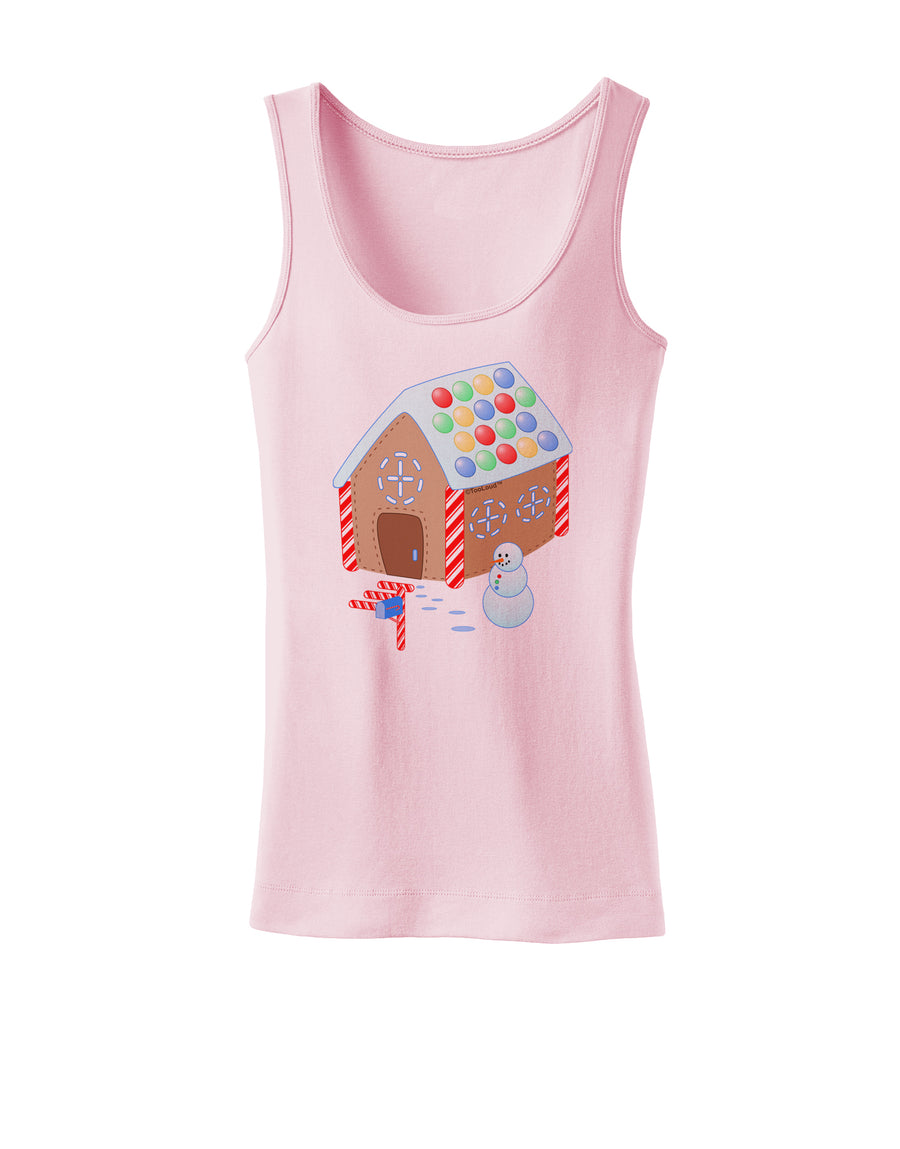 Little Gingerbread House Design #1 Womens Tank Top by TooLoud-Womens Tank Tops-TooLoud-White-X-Small-Davson Sales