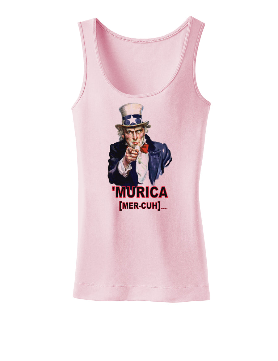 Uncle Sam Merica Womens Tank Top-Womens Tank Tops-TooLoud-White-X-Small-Davson Sales