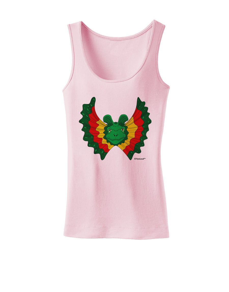 Dilophosaurus Design - Color Womens Tank Top by TooLoud-Womens Tank Tops-TooLoud-White-X-Small-Davson Sales