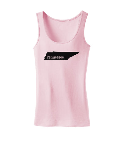 Tennessee - United States Shape Womens Tank Top by TooLoud-Womens Tank Tops-TooLoud-SoftPink-X-Small-Davson Sales