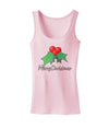 holly Merry Christmas Text Womens Tank Top-Womens Tank Tops-TooLoud-SoftPink-X-Small-Davson Sales