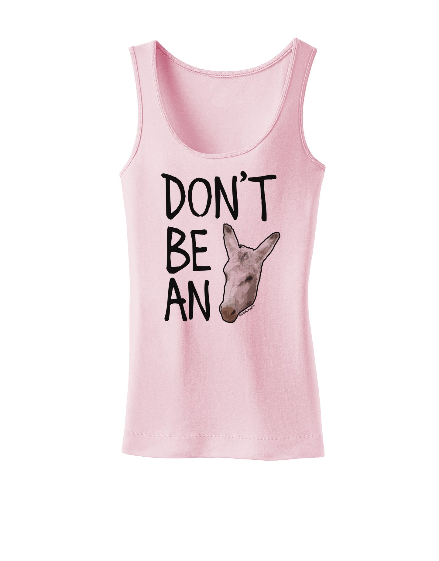 Don't Be An Ass Womens Petite Tank Top-TooLoud-SoftPink-X-Small-Davson Sales