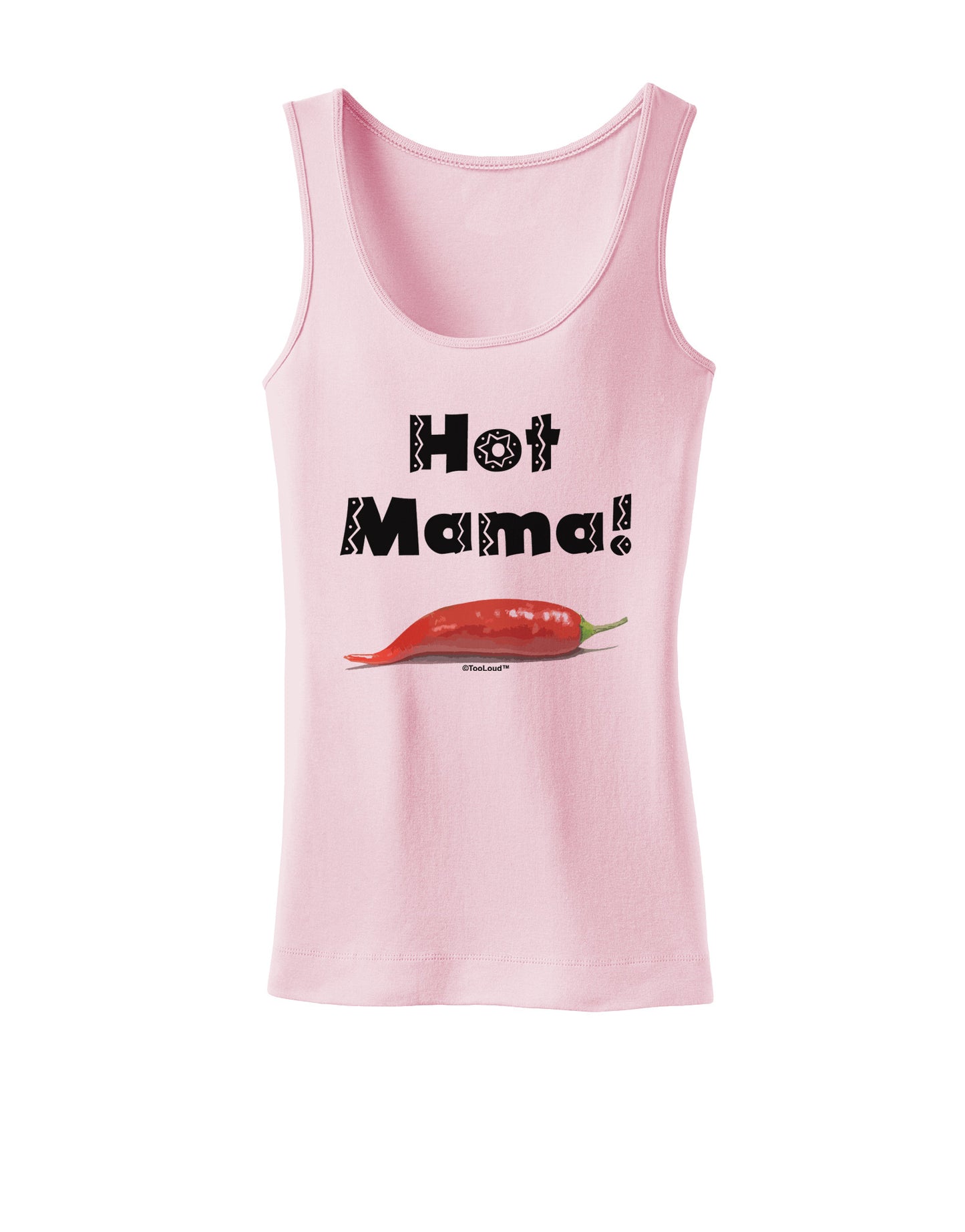 Hot Mama Chili Pepper Womens Tank Top-Womens Tank Tops-TooLoud-SoftPink-X-Small-Davson Sales