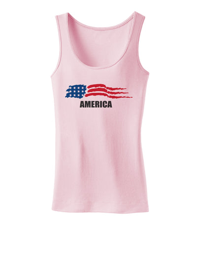 America Flag Womens Tank Top-Womens Tank Tops-TooLoud-SoftPink-X-Small-Davson Sales