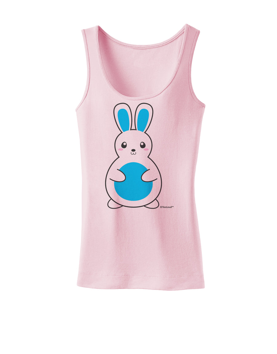 Cute Easter Bunny - Blue Womens Tank Top by TooLoud-Womens Tank Tops-TooLoud-White-X-Small-Davson Sales