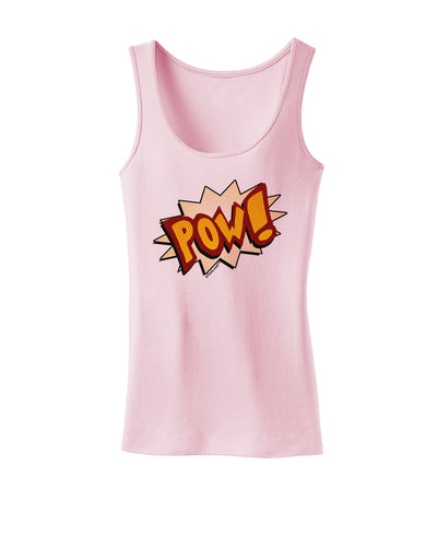 Onomatopoeia POW Womens Tank Top-Womens Tank Tops-TooLoud-SoftPink-X-Small-Davson Sales