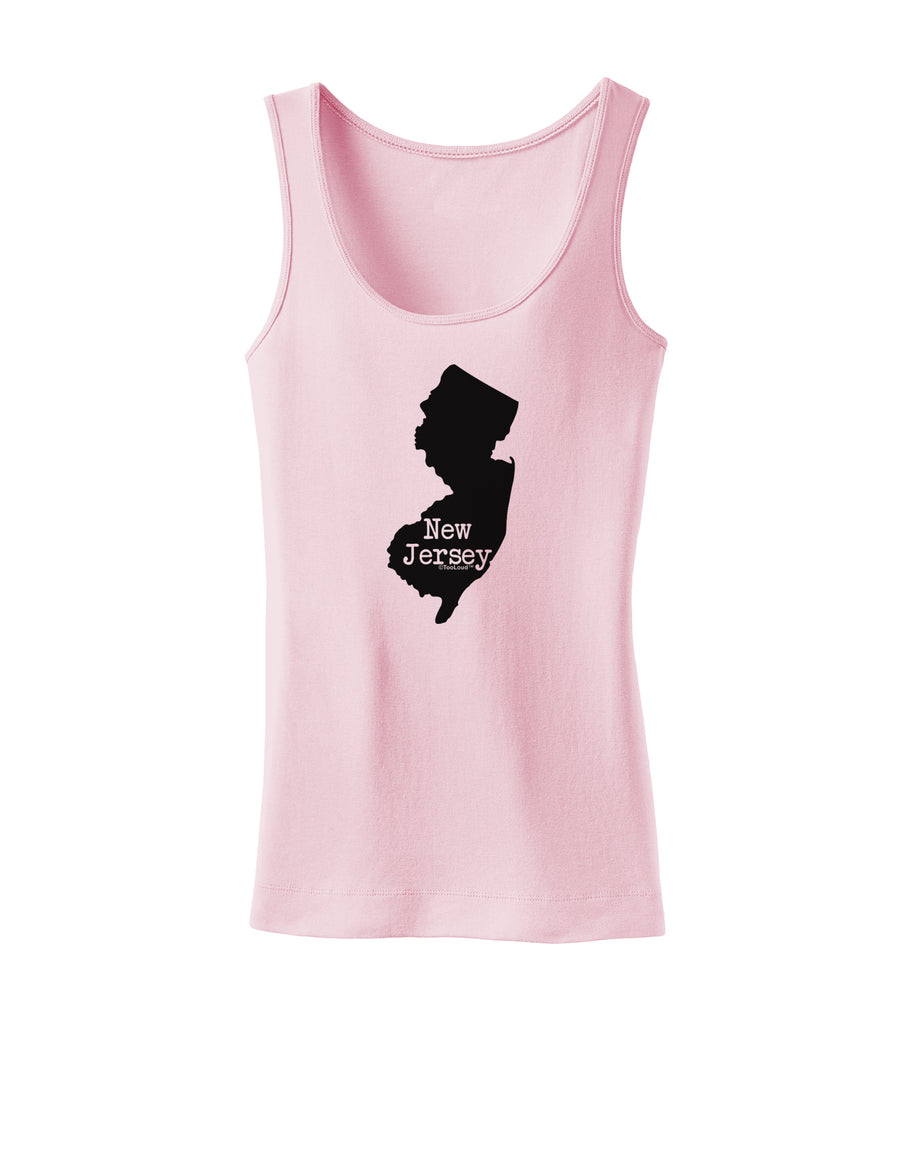 New Jersey - United States Shape Womens Tank Top by TooLoud-Womens Tank Tops-TooLoud-White-X-Small-Davson Sales