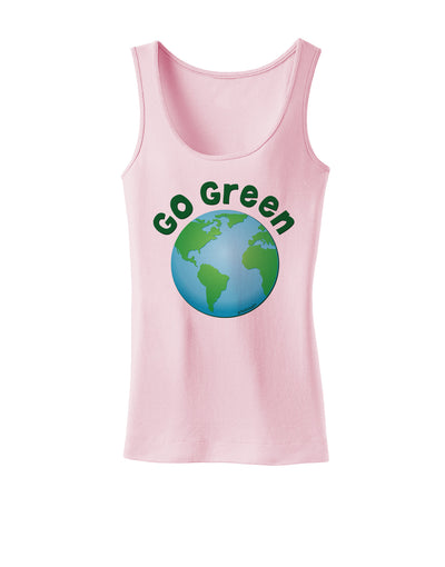 Go Green - Planet Earth Womens Tank Top-Womens Tank Tops-TooLoud-SoftPink-X-Small-Davson Sales